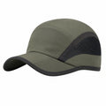 Basecap Einheitsgröße aus Textil olivgrün schwarz atmungsaktiv für Outdoor