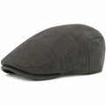 Schiebermütze Einheitsgröße aus Textil in Anthrazit - klassische Flat Cap für Alltag