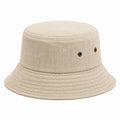 Bucket-Hut Einheitsgröße aus Textil in Beige - atmungsaktiv für den Alltag