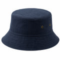 Bucket Hat Einheitsgröße aus Textil in Dunkelblau - Unisex Sonnenhut mit Krempe
