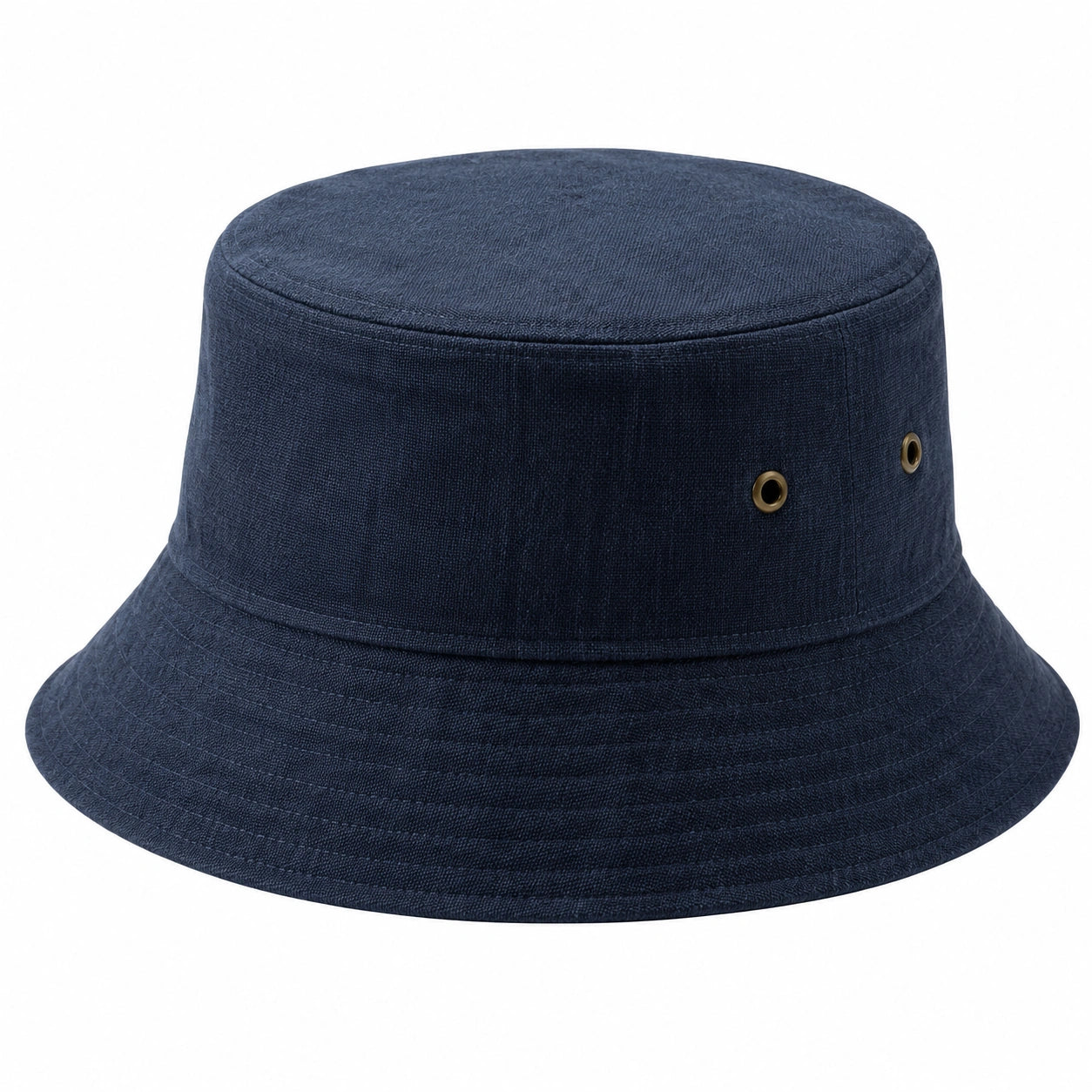 Bucket Hat Einheitsgröße aus Textil in Dunkelblau - Unisex Sonnenhut mit Krempe
