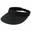 Sonnenblende Einheitsgröße Schwarz aus geflochtenem Kunstfasermaterial mit elastischem Band